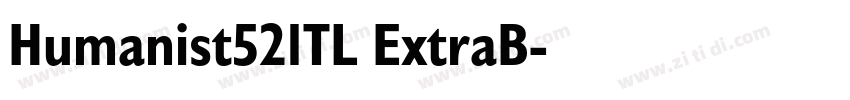 Humanist521TL ExtraB字体转换
